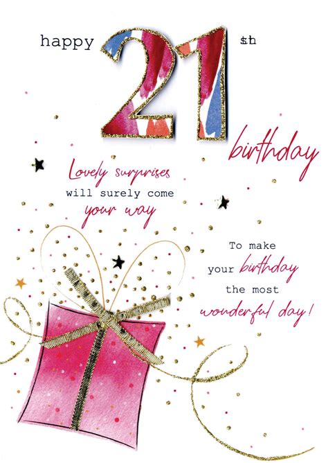 Female Happy 21st Birthday Greeting Card Ubicaciondepersonascdmxgobmx