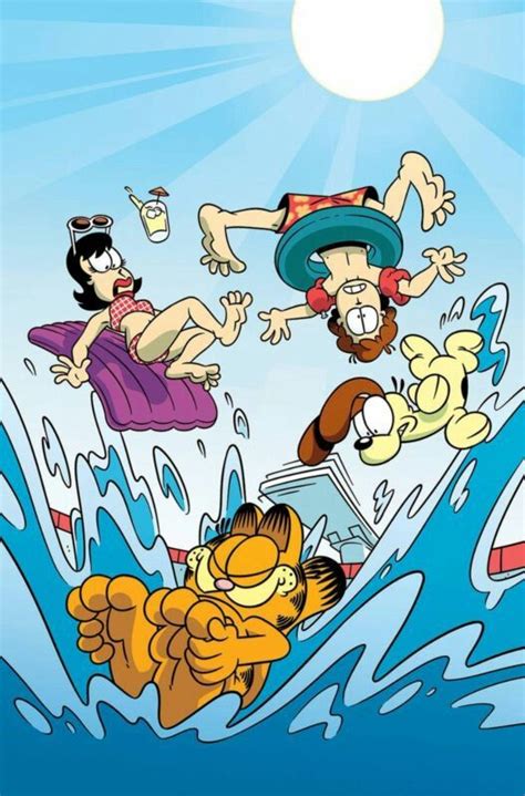 Garfield Summer Garfield Y Sus Amigos Dibujos Animados Garfield Garfield Imagenes