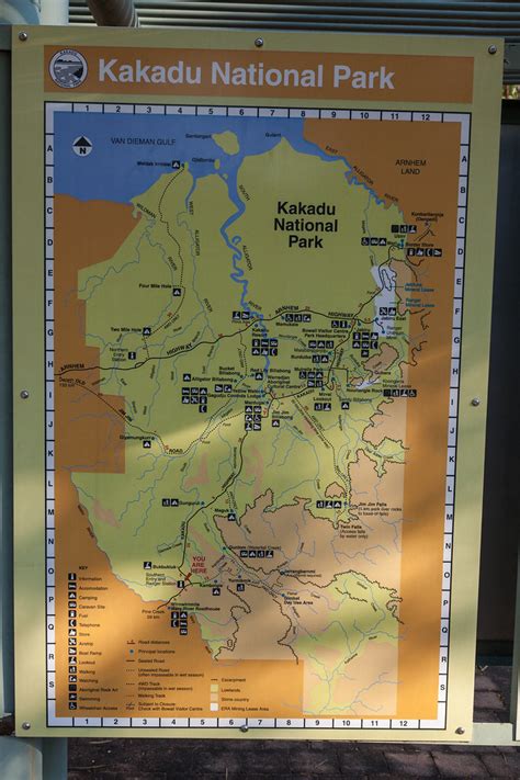 Kakadu Park Map Kakadu National Park Is Located South East Flickr