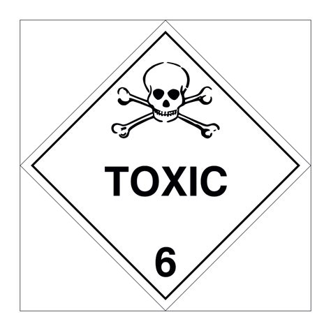 Hazard Diamond Class 6 1 Toxic Substances Marine Sign British
