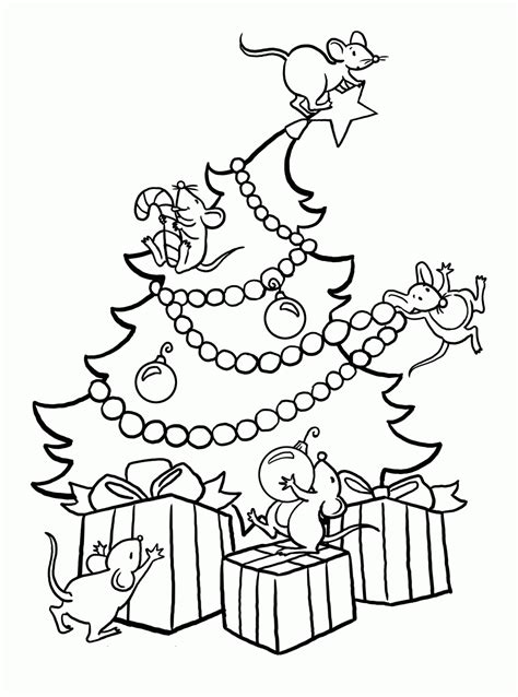 Dibujos de Árboles de Navidad para colorear e imprimir