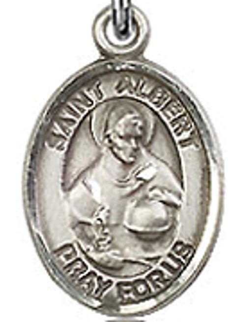 St Albert The Great 50 Oval Sterling Silver Side Medal Sisters