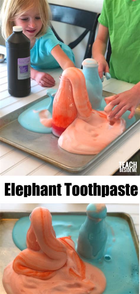 Elephant Toothpaste Foamy Science Experiment Teach Beside Me
