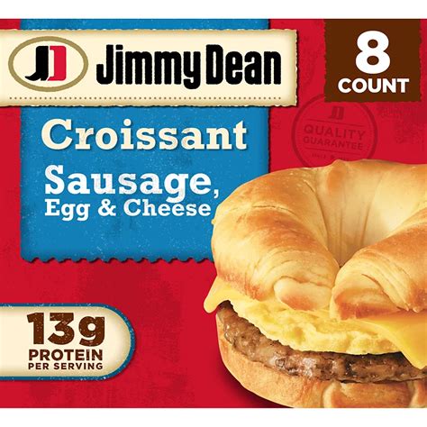 Jimmy Dean Frozen Sausage Egg And Cheese Croissant Breakfast Sandwich