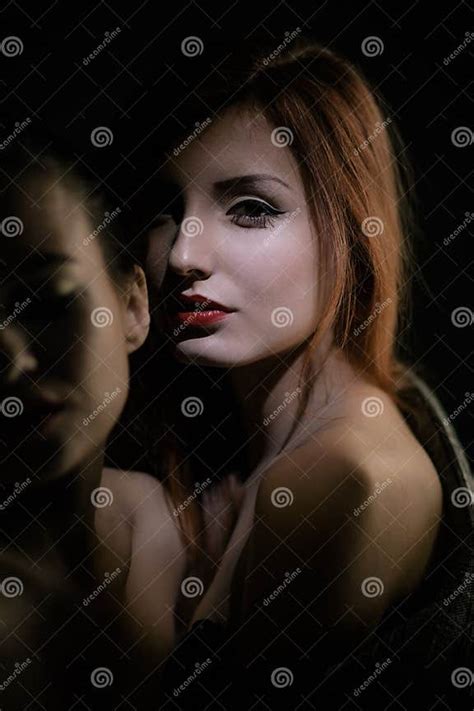 Double Sensual Portrait Stock Image Image Of Closeup 30055357