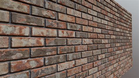 Grungy Brick Wall Download Free 3d Model By James Candy