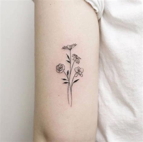 Cute Minimalist Tattoo Minimalisttattoos Delicate Tattoo Floral