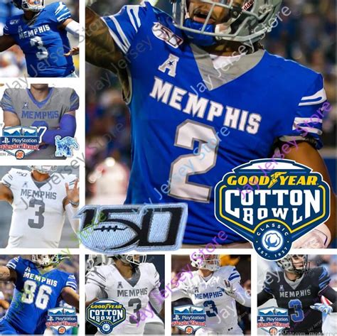 2020 Custom Memphis Football Jersey College Brady White Kenneth
