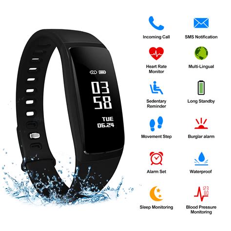 Best fitness tracker for sleeping: Fitness Oled Smart Tracker For Wristband Agptek Android ...