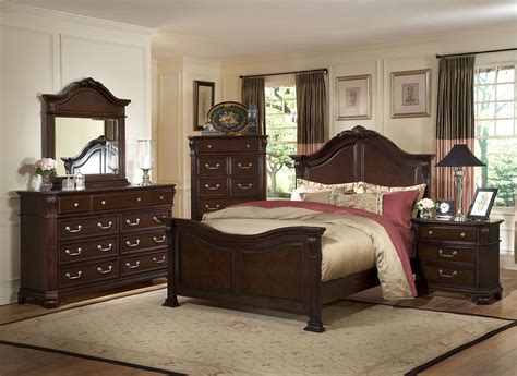 Emily bedroom set (wenge) by global furniture usa: Emilie Tudor Brown Panel Bedroom Set from New Classics ...