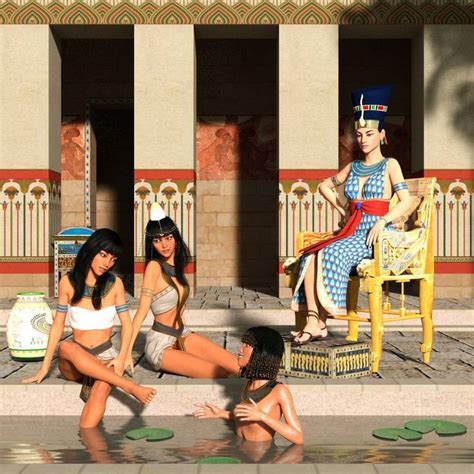Nefertiti And Daughters By Dazinbane On Deviantart Ancient Egypt Art Ancient Rome Ancient