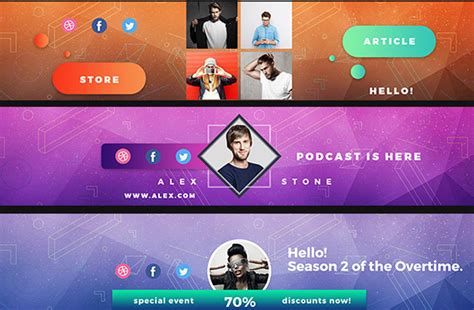 41 Creative Youtube Banner Templates Youtube Banner Design Youtube