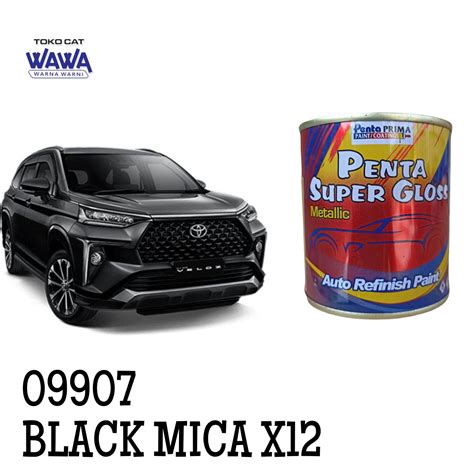 cat duco penta super gloss black mica x12 hitam metallic toyota 09907