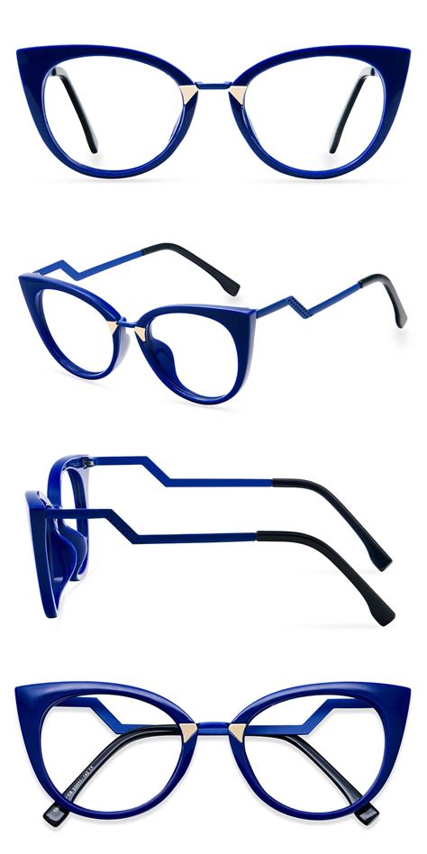 this bold cat eye frame is made from a high quality metal and plastic material round lenses and