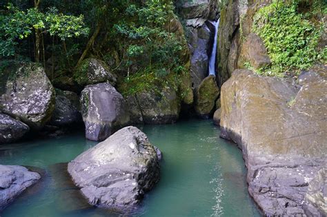 Rio Espiritu Santo Waterfall On The Free Side Of El Yunque