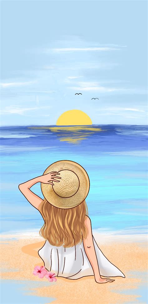 Beach Summer Girly Summer Cute Wallpapers For Girls Canvas Link