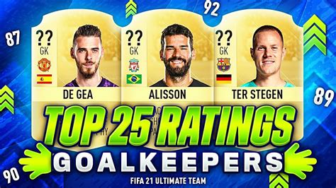 Join the discussion or compare with others! FIFA 21 | TOP 25 BEST HIGHEST RATINGS GOALKEEPERS😱🔥| w ...