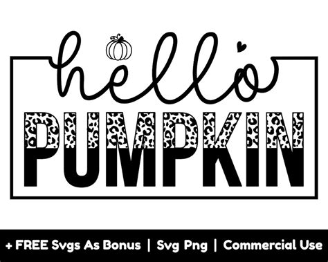 Hello Pumpkin Svg Png Files Autumn Svg Fall Svg Fall Shirts Etsy