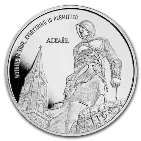 2022 Apmex Assassins Creed Altair 1oz Silver Proof 500 Mintage