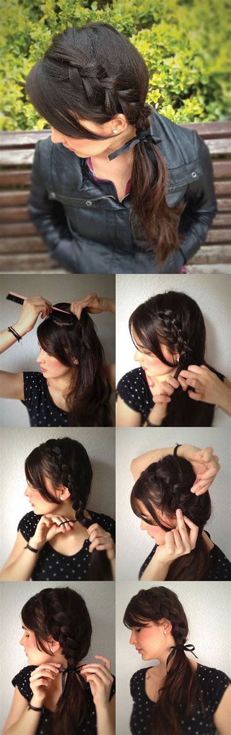 Simple Step By Step Winter Hairstyle Tutorials For
