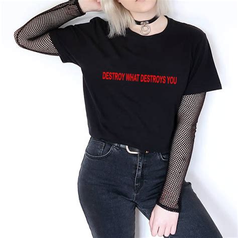 Destroy What Destroys You T Shirt 90s Pale Pastel Tumblr Inspired Grunge Aesthetic Aesthetics T