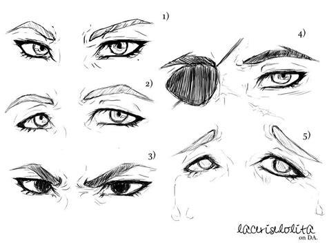 Drawing an anime, especially the eyes makes the difference. Rough Male Eye Sketches by laceriselolita on deviantART | Anime eyes, Eye sketch, How to draw ...