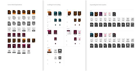 Redesigning Adobes File Type Icon System Language Branding Design