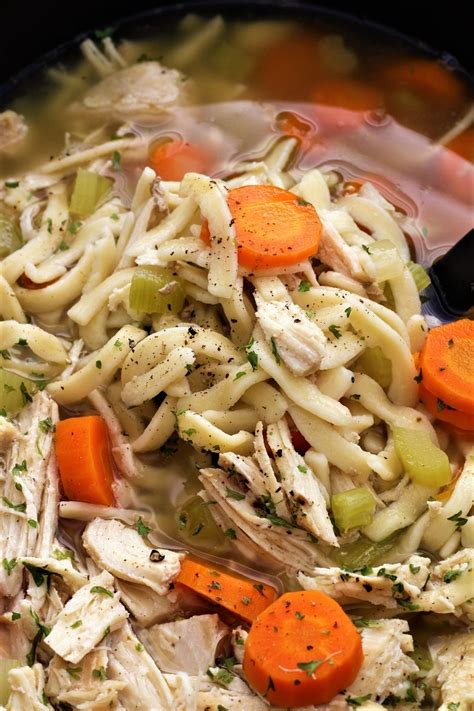All you'll have to do is maybe chop a few vegetables and boil some. Crock Pot Chicken Noodle Soup - My Recipe Treasures