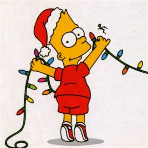 Bart Simpson Wishes You A Very Merry Christmas Christmas Cartoons
