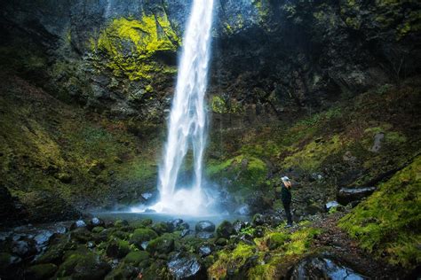 Elowah Falls In The Columbia River Gorge With Ola By Micha Flickr