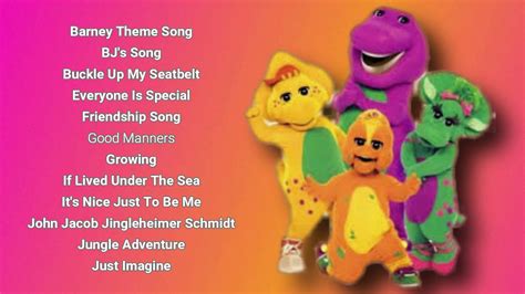Barney Best Song Collection Youtube