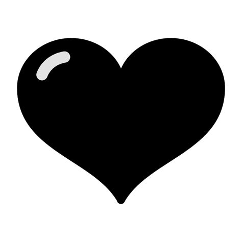 Coeur Noir Et Blanc Clipart Heart