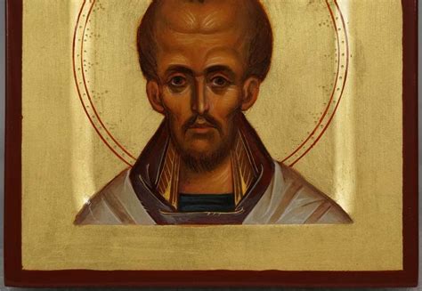 Saint John Chrysostom Hand Painted Icon Byzantine Orthodox Etsy