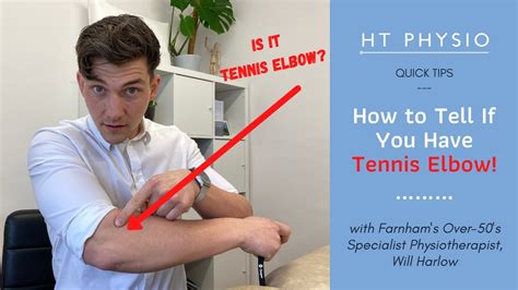 How To Tell If You Have Tennis Elbow Ht Physio Quick Tips Youtube