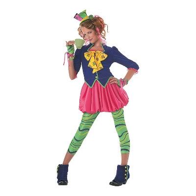 Girls Disney Alice In Wonderland The Mad Hatter Costume Pink Target