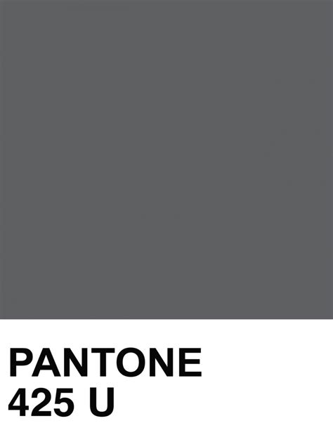 Pantone 425 U Pantone Palette Pantone Swatches Pantone Colour