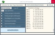 Die bekanntgabe des jackpots im lotto 6 aus 49 erfolgt immer am ersten wochentag (arbeitstag) nach der offiziellen ziehung und wird direkt auf unserer. Lotto 6 aus 49 vorhersage