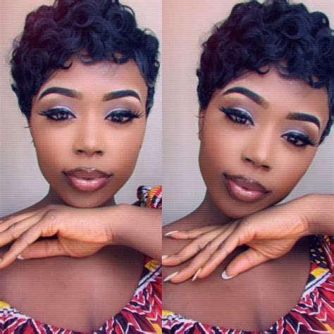 Pin By 🌻🌸 A H G 🌸🌻 On Melanated Beauties Pixie Wigs Summer Pictures