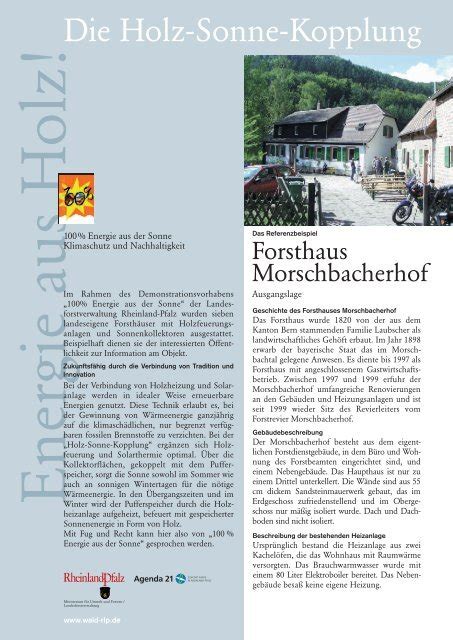 Fh Morschbacher Hof Landesforsten Rheinland Pfalz