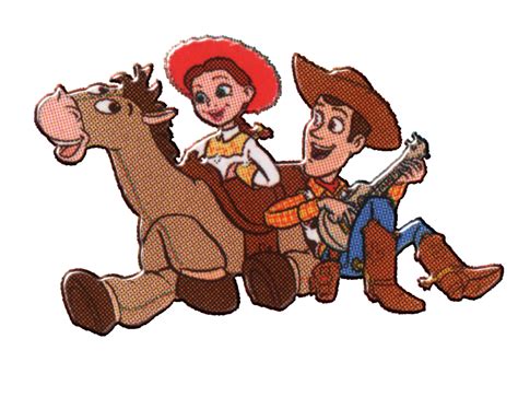 Toy Story Jessie And Bullseye Png Buzz And Woody Drawing Free