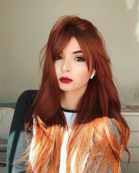 Instagram Post By Sah Assal 🇧🇷🇱🇧 • Jul 10 2019 At 6 49pm Utc Copper Hair Fall Hair Cut And