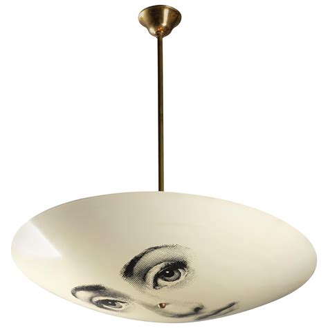 Piero Fornasetti Ceiling Lamp With Woman S Face Circa 1960 At 1stdibs