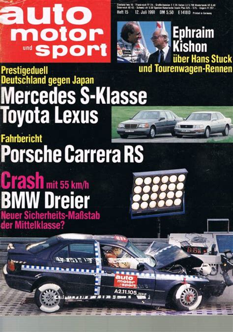 12 Juli 1991 Auto Motor Und Sport Heft 15