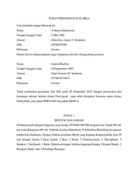 Tanda tangan yang dibubuhkan di atas meterai disaksikan oleh notaris. Contoh Surat Jual Beli Rumah Dibawah Tangan - Content