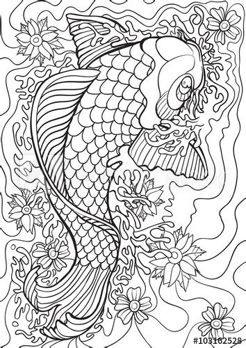 'lisa frank giant coloring & activity book — puppy love'. "Adult Coloring book - illustration. Tattoo set: Koi ...