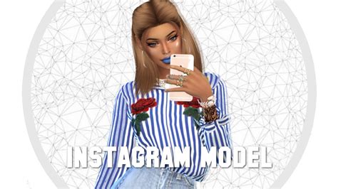 Les Sims 4 Create A Sim Instagram Model Cc Download Youtube