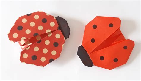 Origami Paper Art How To Make A Ladybug 🐞 Como Fazer Uma Joaninha
