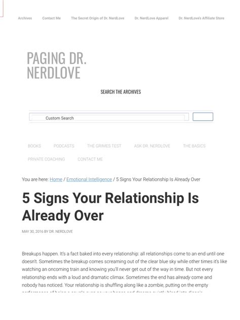 5 signs your relationship is already over paging dr nerdlove pdf forgiveness human nature