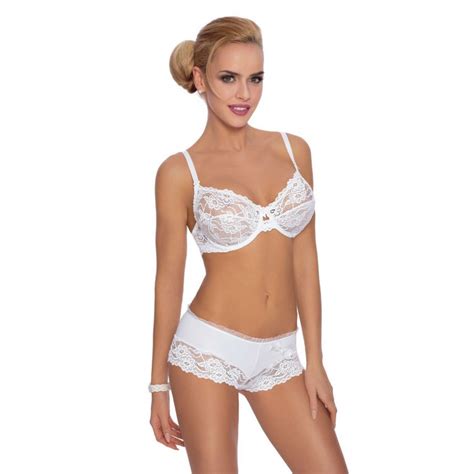 lingerie féminine shorty blanc pour femme sisi roza lingerie couleur blanc taille bas 38
