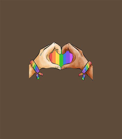 Gay Pride Clothing Lgbt Rainbow Flag Heart Unity Digital Art By Mylic Rhuri Fine Art America